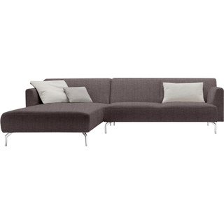 hülsta sofa Ecksofa hs.446, in minimalistischer, schwereloser Optik, Breite 275 cm grau|lila