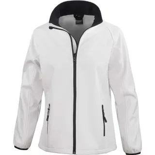 Result Core Damen 2-Lagen Softshell Jacke 'Printable' Softshell-Jacke R231F white/black XL