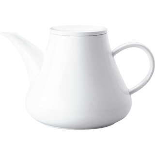 KAHLA 391125A90039C Five Senses Kaffeekannne/Teekanne 1,50 l | weiße Teekanne 1500 ml aus Porzellan