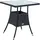 Polyrattan Beistelltisch 57 x 57 x 72 Schwarz