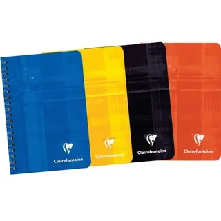 Clairefontaine Notizbuch A7+ kariert Farbig sortiert