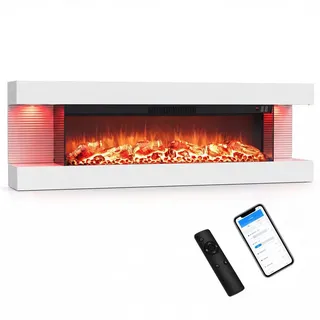 RELAX4LIFE Elektrokamin 1500W Weiß