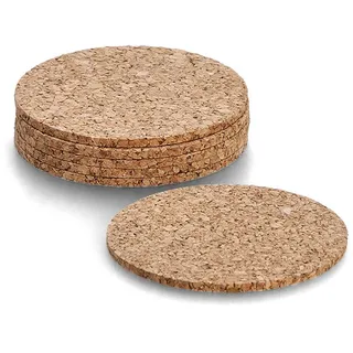 Zeller Untersetzer Natur Ø 9,5 cm 6-tlg., 6 St.