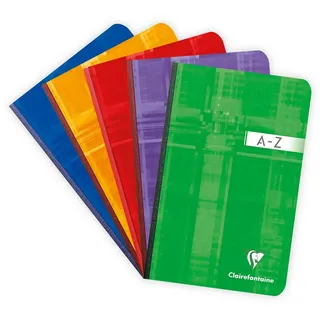 Clairefontaine Adressbuch 11x17cm 96 Blatt kariert Sortiert