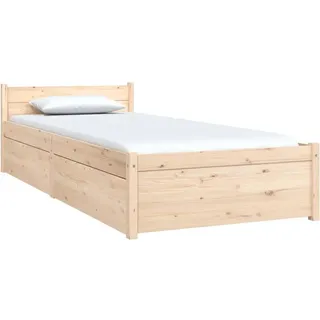 vidaXL Bett mit Schubladen 90x200 cm