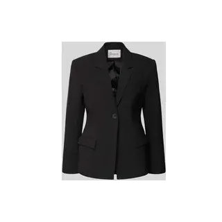 my essential wardrobe Slim Fit Blazer mit Pattentaschen Modell 'Milan', Black, 38