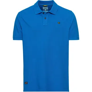 CAMEL ACTIVE Poloshirt Logo-Stickerei, für Herren, 46 STRONG BLUE, 3XL