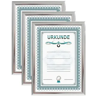 Ideal Trend Bilderrahmen modern silber 21x29,7 cm 3er Set