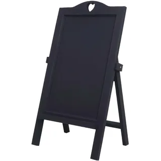 Mendler Werbetafel HWC-E51 Aufsteller Kreidetafel 66 x 37 x 27 cm Dunkelgrau