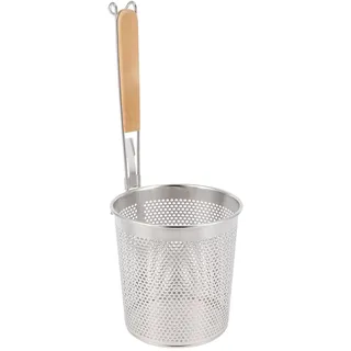 SHOWERORO Edelstahl Nudelsieb Mit Griff 14 Zoll Kochsieb Für Asiatische Nudeln Ramen Und Gemüse Küchenhelfer Für Haushalt Und Restaurant