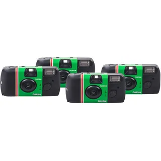 FUJIFILM QuickSnap Flash 400 One-Time-Use Camera 4 Pack, 27 exp Each