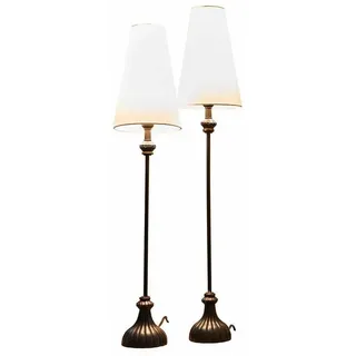 Mirabeau Tischleuchte Tischlampe 2er Set Ambrosse schwarz/creme schwarz