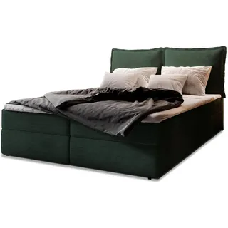 masseno Boxbett mit Bettkasten ¦ grün ¦ Maße (cm): B: 160 H: 98