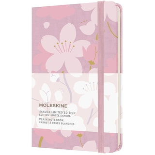 Moleskine Notizbuch - Sakura 2021  Pocket/A6  Blanko  Rosa - Moleskine  Leinen