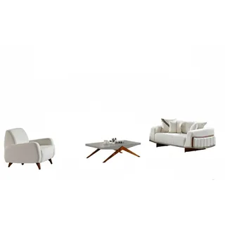Sofagarnitur Wohnlandschaft Sessel Sofa-Set Wohnzimmergarnitur Polstergarnitur