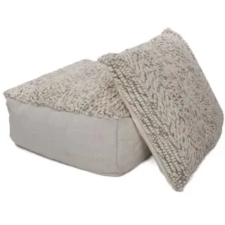 Kayoom Sitzkissen Shaun 110 80 x 80 cm in grau | Gr.: onesize