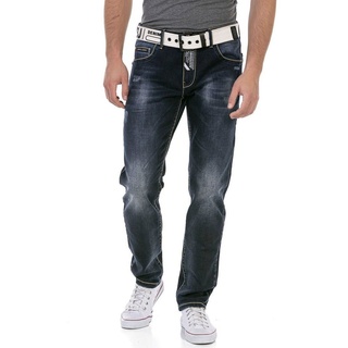 Cipo & Baxx Regular-fit-Jeans mit markanter Waschung blau 31