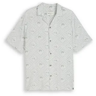 TOM TAILOR Denim Kurzarmhemd relaxed printed viscose linen L