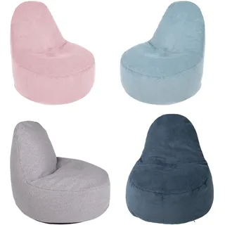 Kindersitzsack Sessel, Cord, hellblau