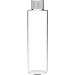 LEONARDO HOME Vase Varese, 25 cm Höhe, Blumenvase, Tischvase, Glasvase, Hochzeit Deko, Klarglas, silber-farben, 022312