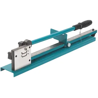 BreeRainz Hutschiene Schneider 35mm, Doppelnut DIN Schienen Schneider | 50cm Lineal, Gratfreier Schnitt ohne Nacharbeit,Kraftsparende Hebelmechanik, Profi Werkzeug für Elektriker & Schaltschrankbau