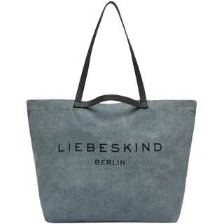 Liebeskind Berlin Damen-Shopper „Aurora“ – Große Canvas-Tasche Damen mit Reißverschlussfach und Leder-Schulterriemen – Shopper Bag Women – Passend für Laptops bis 16 Zoll – Light Bag