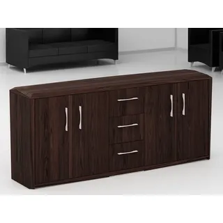 Sideboard Holz dunkel Köln mit Schubladen