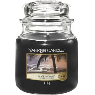 Yankee Candle Mittelgroße Kerze im Glas Black Coconut