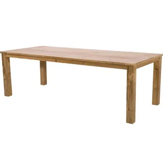Lesli Living Gartentisch Lesli Living Teak Rustikal-Diningtisch Aberdeen 240x100cm