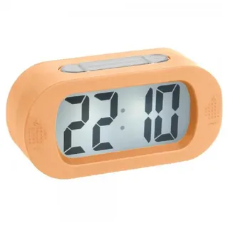 Karlsson Uhr Wecker Gummy Rubberized Soft Orange