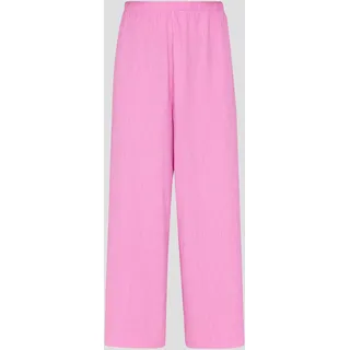 S.Oliver - Plissierte Wide-Leg-Hose mit Elastikbund, Damen, Rosa, 44