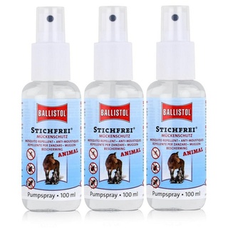 Ballistol Insektenspray Ballistol Stichfrei Animal Pump-Spray 100 ml - Mückenschutz (3er Pack)