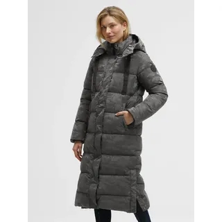 Soccx Steppmantel mit Kapuze im Camouflage-Design grau XXXL