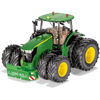 RC-Traktor SIKU "SIKU Control, John Deere 7290R mit Doppelreifen (6735)" Fernlenkfahrzeuge grün Kinder Ab 3-5 Jahren