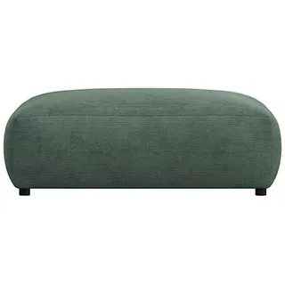 FLEXLUX Pouf Lucera, modern & anschmiegsam, Kaltschaum, Stahl-Wellenunterfederung grün