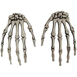 Halloween Skelett Lebensgroß Deko, Outdoor Totenkopf Garten Grabstein, Realistische Grusel-Hände Aus Kunststoff Für Halloween Deko, Horror Iguren Skeleton, Partyzubehör Deko Für Haus und Garten