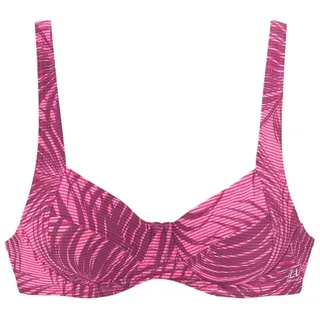 LASCANA ACTIVE Bügel-Bikini-Top Damen bordeaux-bedruckt Gr.42 Cup B