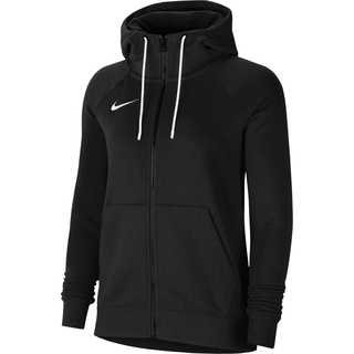 Nike Damen Team Club 20 Full-Zip Hoodie, BLACK/WHITE/WHITE, CW6955-010, XS