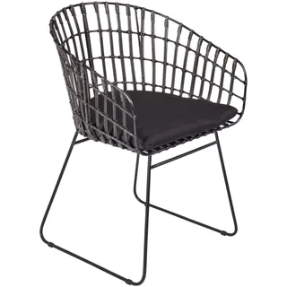 ab:stil.art.moebel Esszimmerstuhl Rattan anthrazit