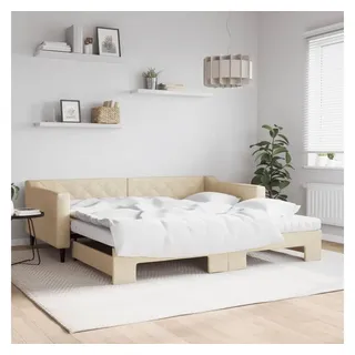 vidaXL Tagesbett 100 x 200 cm Creme