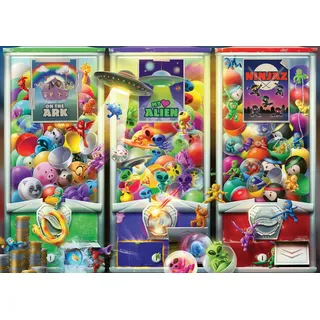 Ravensburger 1000-teiliges Puzzle, Tiere, Aliens und Ninjas, Premium-Puzzle-Erlebnis, einzigartige und ineinandergreifende Passform, handgefertigtes Werkzeug