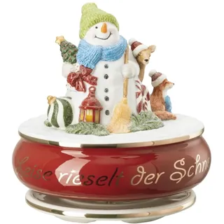 Hutschenreuther 02451-727210-27411 Weihnachtslieder Leise rieselt der.. Porzellan Spieldose, 13,60 cm x 14,10 cm