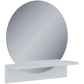 Vicco Badezimmerspiegel Elyra, Weiß, 50 x 54.5 cm mit Ablage, Model 58386 - Weiß