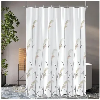 luxuskollektion Duschvorhang Weizenohr 100 x 180 cm weiß