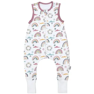 TupTam Baby Schlafsack Regenbogen Herz Wolken 0.5 TOG 104/110