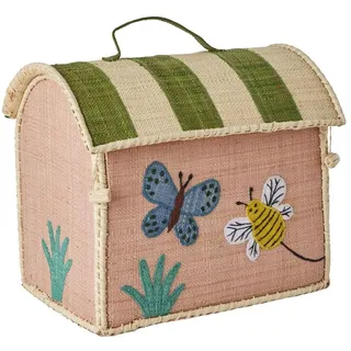 Rice, Aufbewahrungskorb, Raffia Kids Bag Butterfly Theme (17 cm, 1x)