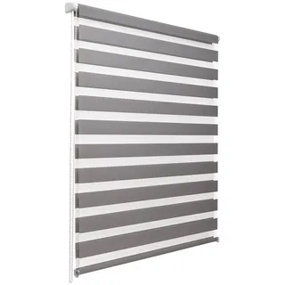 Sol Royal Doppelrollo SolDecor DL2 130 x 150 cm grau