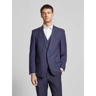 Sakko mit Brustleistentasche Modell 'Grant', Blau, 25
