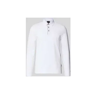 Regular Fit Poloshirt mit Kontrastkragen und Label-Stitching, Weiss, $listsize[$i].replace('"','"')