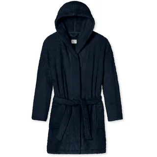 SCHIESSER Morgenmantel Teddy-Fleece Comfort-Fit dunkelblau M